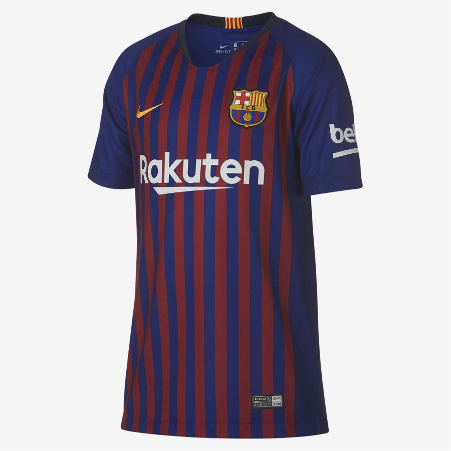 МАЙКА ИГР. NIKE FCB BRT STAD JSY SS HM JR (SU18) 894458-456