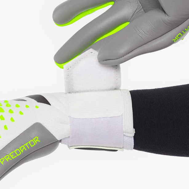 Вратарские Перчатки Adidas Predator Competition (White / Lucid Lemon / Black)