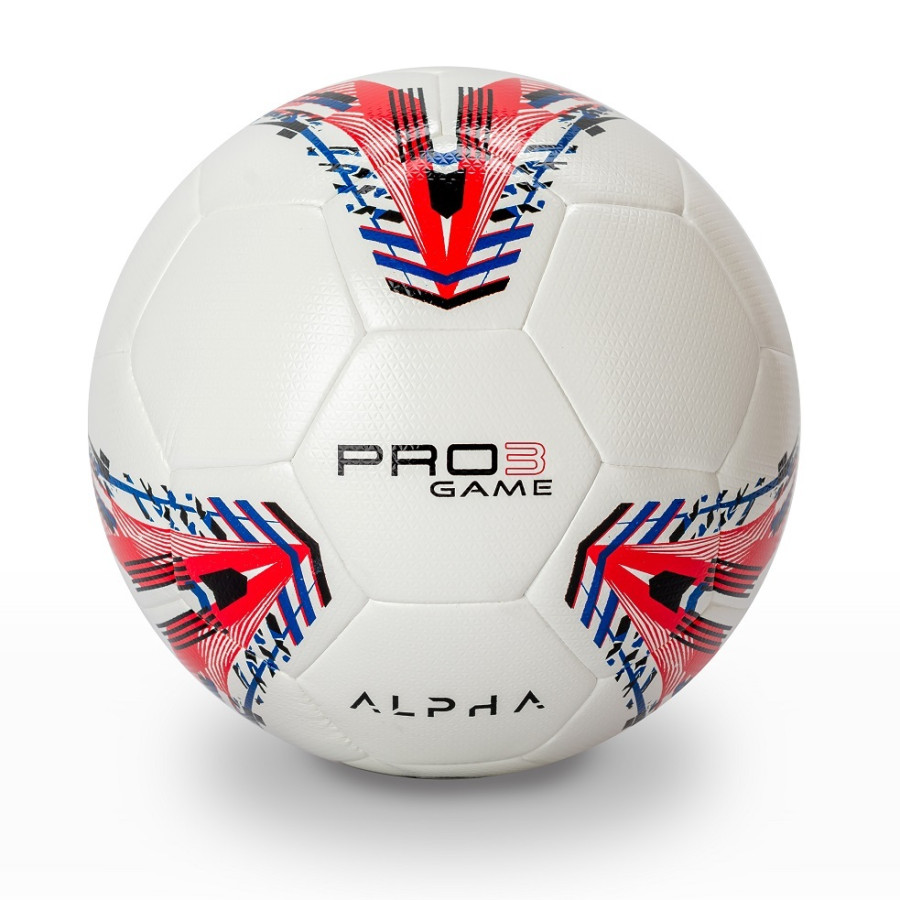 AlphaKeepers 83017-С3 Мяч футбольный ProGame*3 white/red