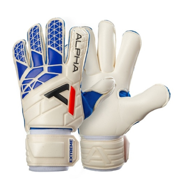 Вратарские Перчатки AlphaKeepers 1411 PRO Roll Extreme 9 white/blue